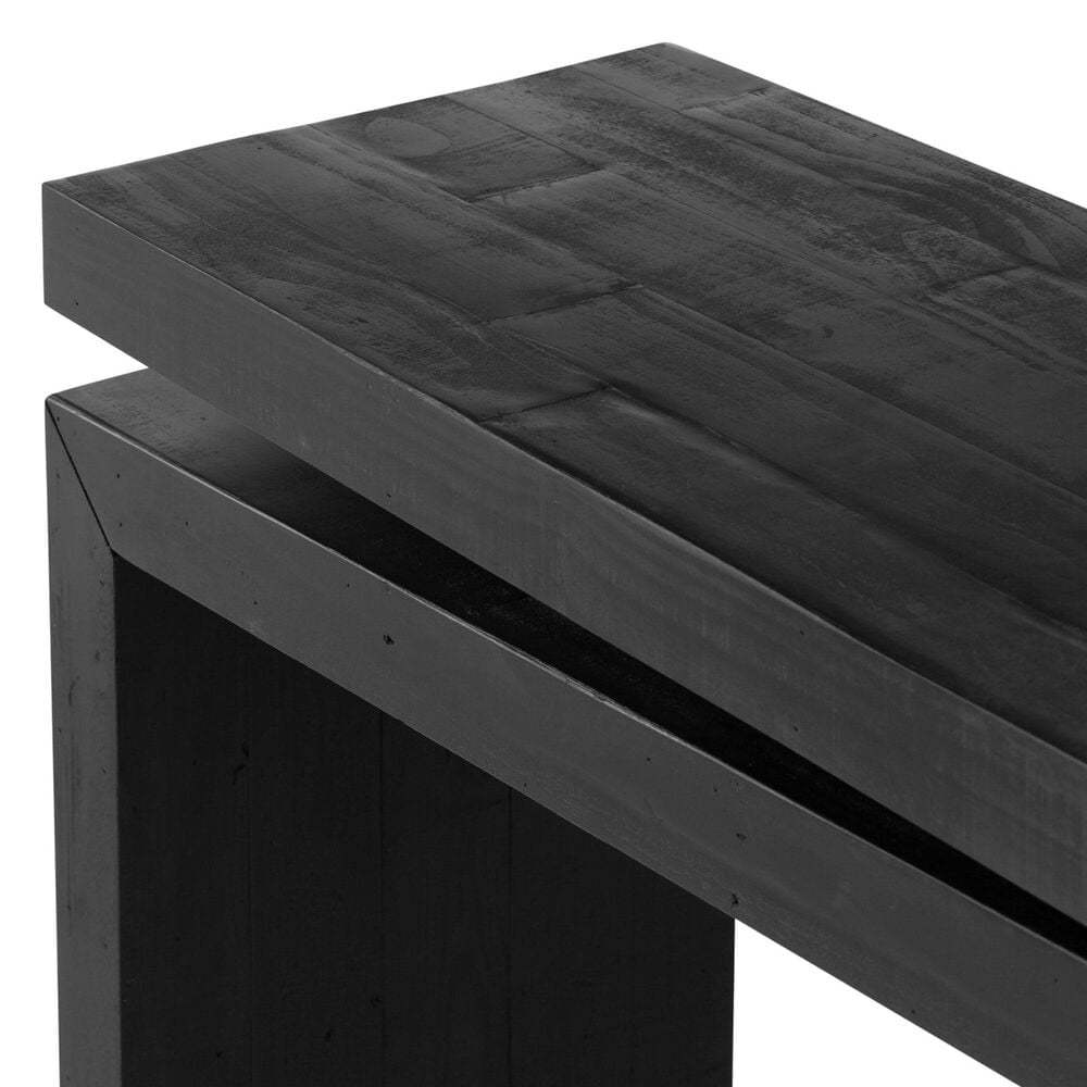 Four Hands Matthes Console Table in Aged Black Pine, , large