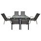 Redline Creation Inc. 7-Piece Patio Dining Set in Black and Charcoal, , large