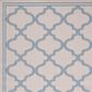 Safavieh Bermuda Contemporary 3" x 5" Ivory and Blue Indoor/Outdoor Area Performance Rug, , large