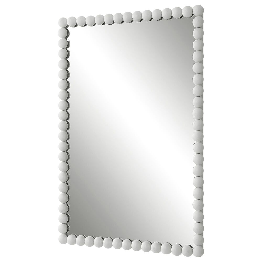 Uttermost Serna Vanity Mirror in Matte White, , large