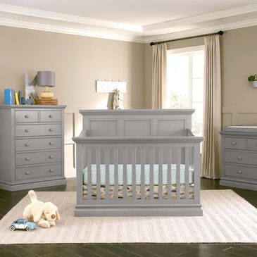 Little Dreamer Pine Ridge 4-In-1 Convertible Crib in Gray, , large