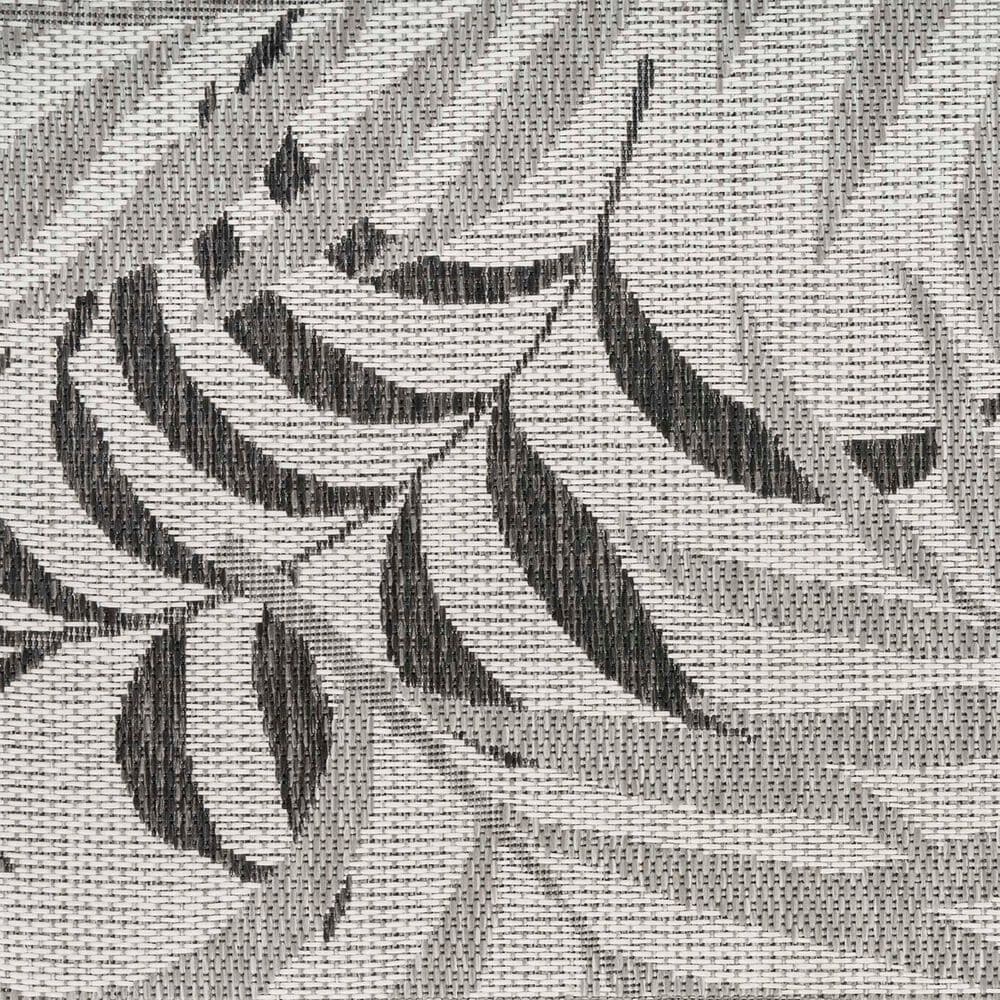 Nourison Garden Oasis Nature Grey 6&#39; x 9&#39; Indoor/Outdoor Area Rug, , large