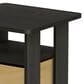 HOMLUX 2-Piece 1-Shelf End Table with Bin Drawer in Espresso, , large
