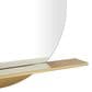 Maple and Jade 35" 1-Shelf Wall Mirror in Gold, , large