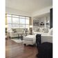 Ashley Abinger Stationary Sofa and Loveseat Set in Natural, , large