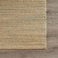 L&R Resources Natural Fiber Striped 5" x 7"9" Spa Blue Area Rug, , large