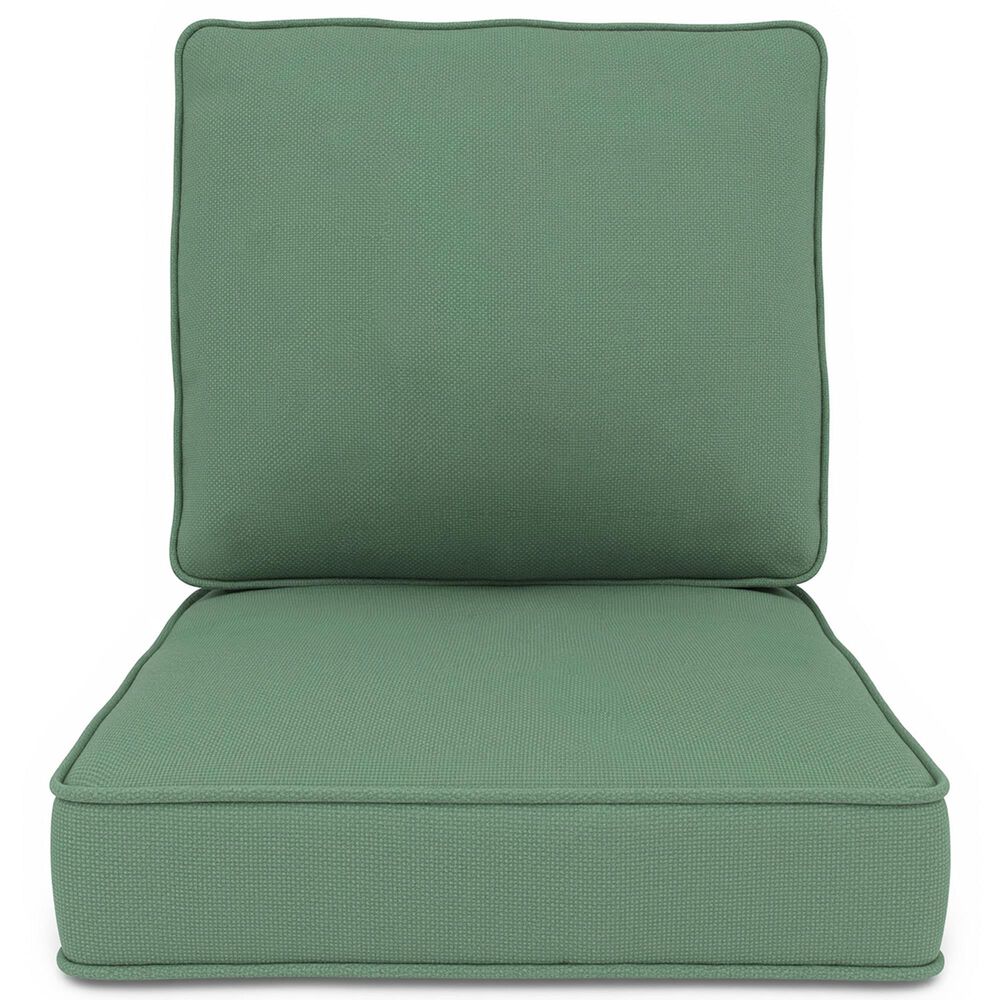 Sunwell Garden 4" Thick Outdoor Seat and Back Cushion Set in Green, , large