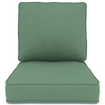 Sunwell Garden 4" Thick Outdoor Seat and Back Cushion Set in Green, , large