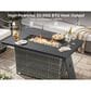 Sunwell Garden 6-Piece Patio Conversation Set with Fire Pit in Navy, , large