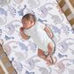 Lambs & Ivy Dino-Might 3-Piece Crib Bedding Set in White, Gray and Blue, , large