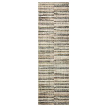 Chris Loves Julia x Loloi Humphrey 2"3" x 7"6" Natural and Moss Runner, , large