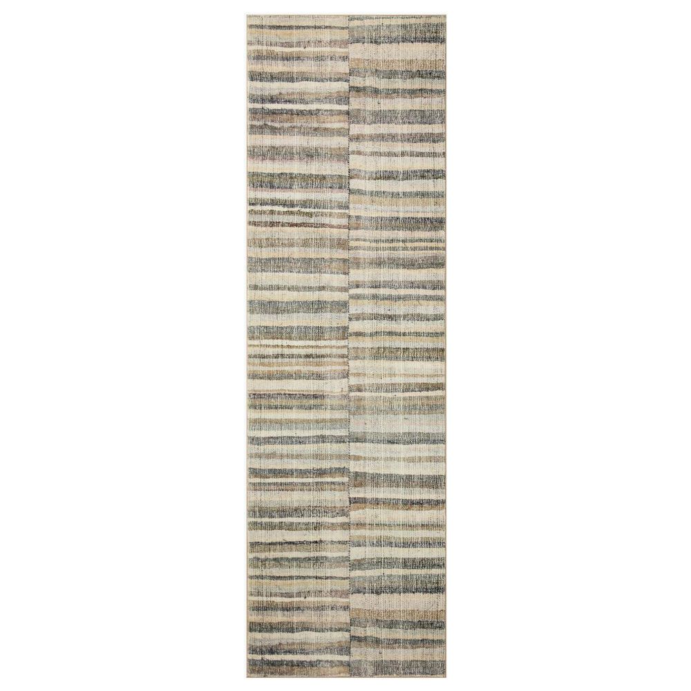Chris Loves Julia x Loloi Humphrey 2"3" x 7"6" Natural and Moss Runner, , large