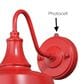 Vaxcel Dorado 9" 1-Light Outdoor Wall Sconce in Red, , large