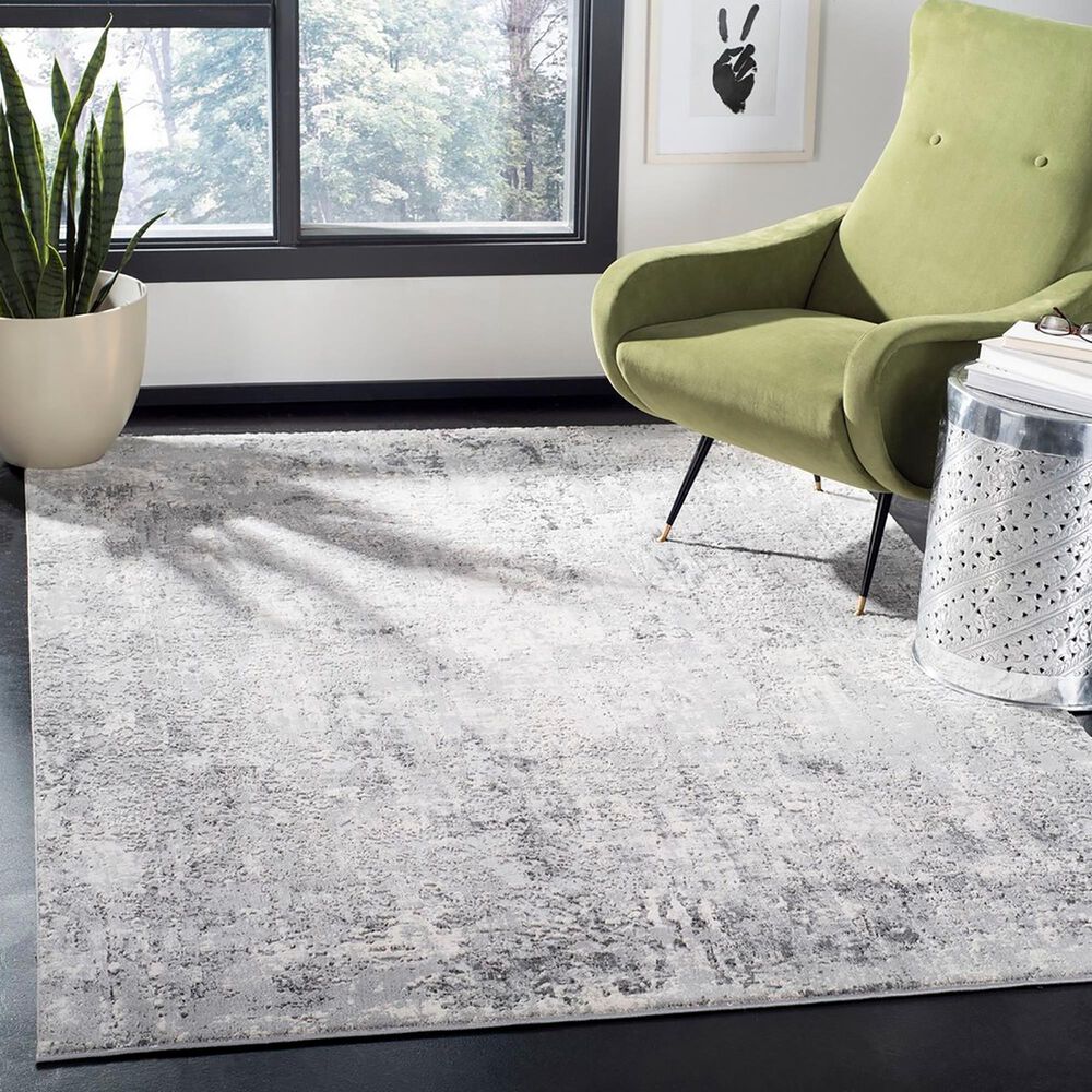 Safavieh Invista INV413G  4&#39; x 6&#39; Grey and Ivory Area Rug, , large