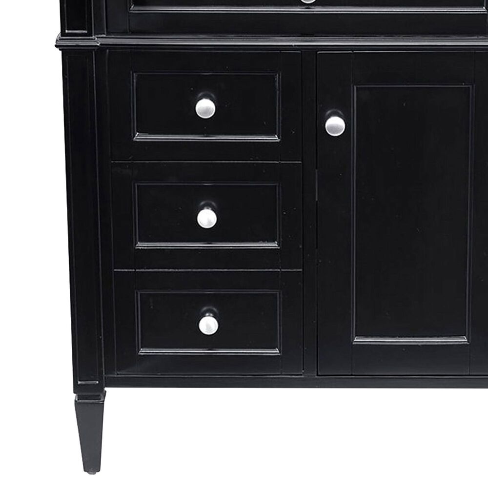 James Martin Vanities Brittany 30&quot; Single Bathroom Vanity in Black Onyx with 3 cm White Zeus Quartz Top and Rectangular Sink, , large