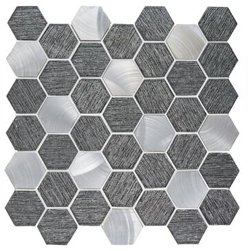Emser Glitz Value 12" x 12" Glass and Metal Mosaic Sheet, , large