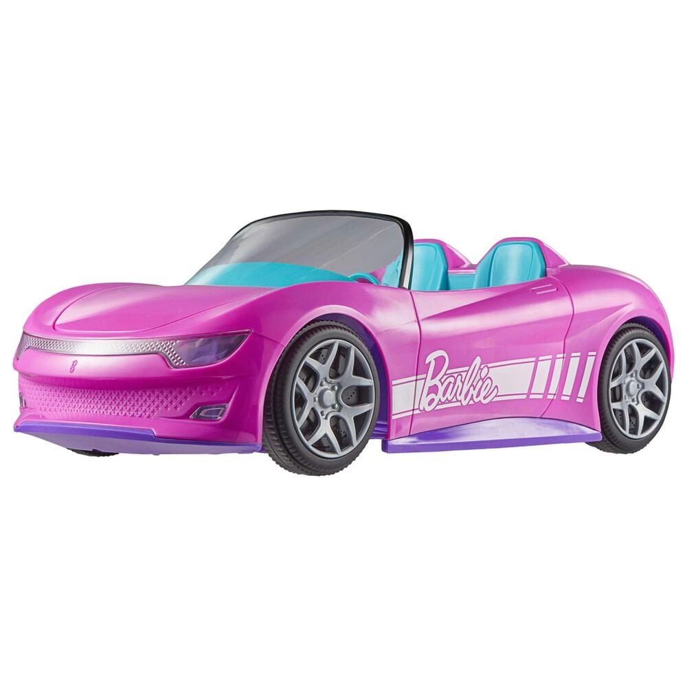 Barbie Convertible Battery-Powered Remote-Control Car Vehicle in Pink, , large