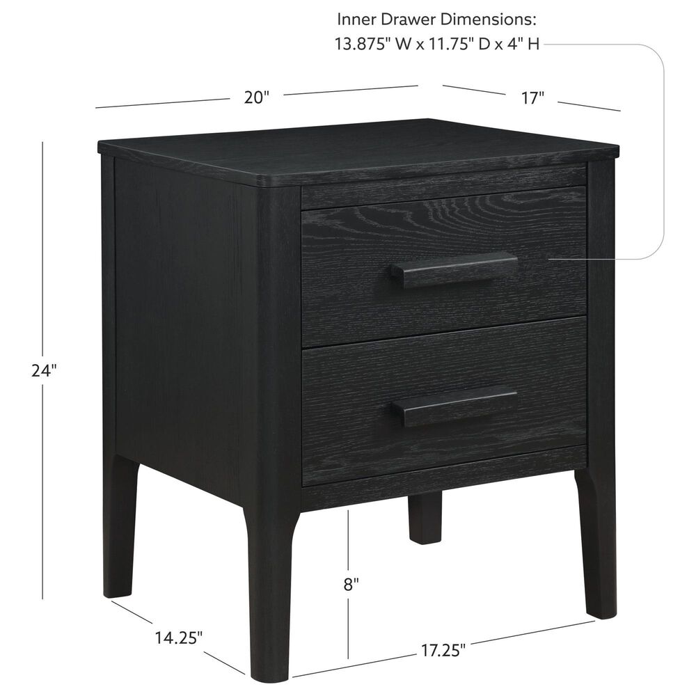 Linon Home Decor Wilcox Side Table in Black, , large