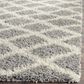 Safavieh Dallas Shag SGD258G-10 10" x 14" Grey/Ivory Area Rug, , large