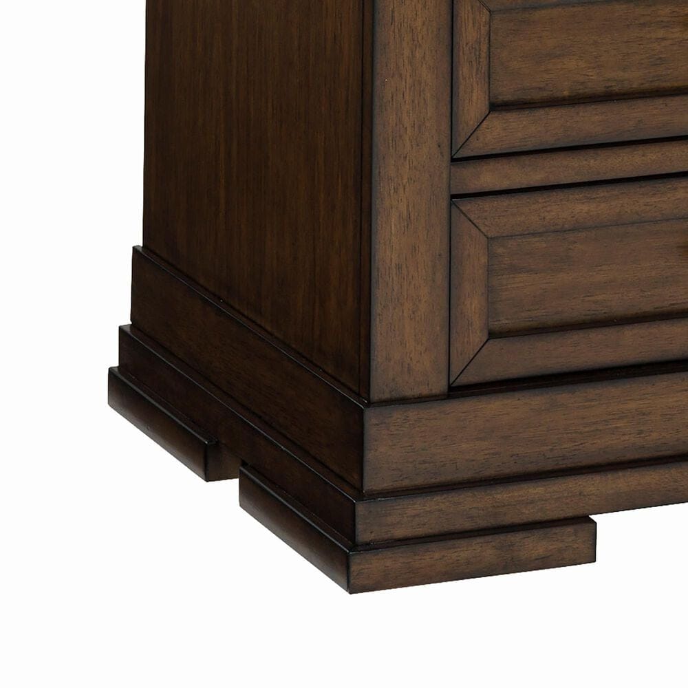 Ashley Taffenbrook 3-Drawer Nightstand in Medium Brown, , large