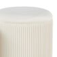 Lumisource Marla 2-Piece Nesting Pleated Ottoman Set in Cream, , large