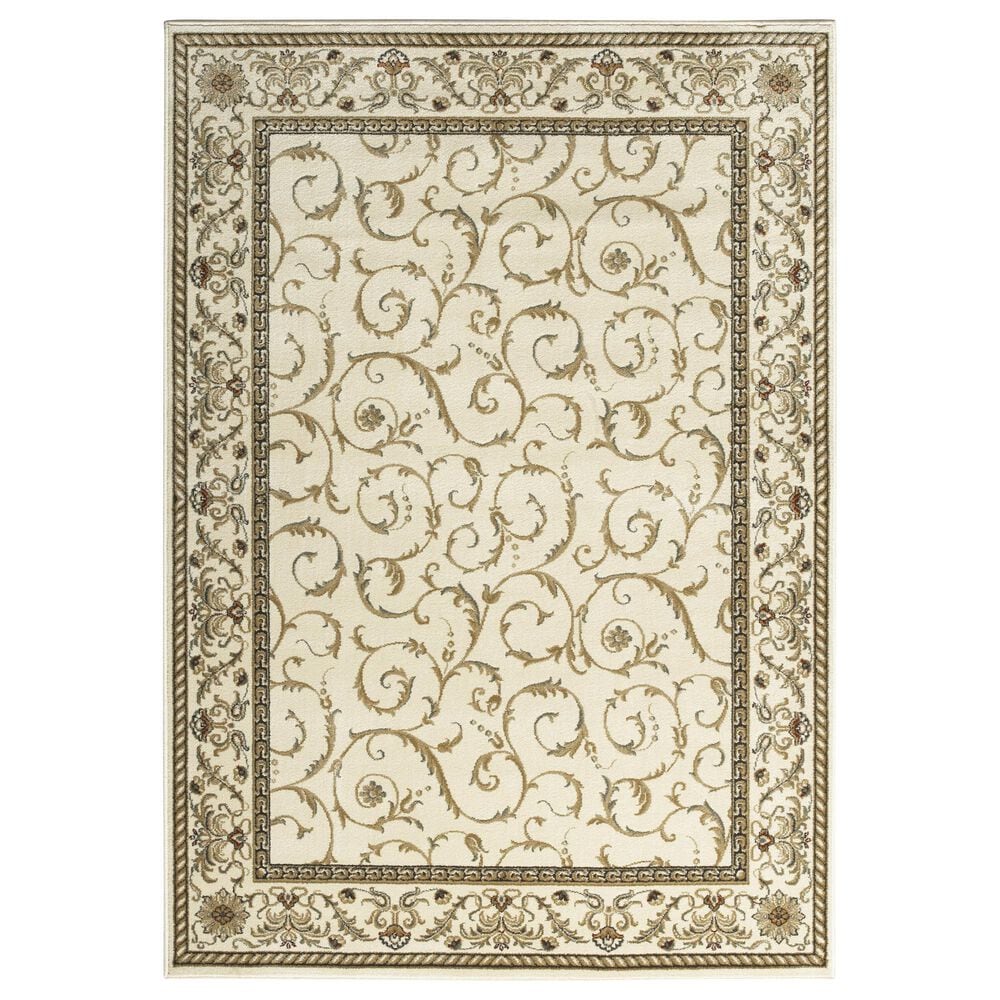 Radici USA Como 1599 Ivory 5"5" x 7"7" Area Rug, , large