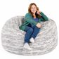 Jaxx Metro Sac 5" Bean Bag Chair in Silver Fox, , large