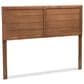Baxton Studio Seren King Panel Headboard in Walnut Brown, , large