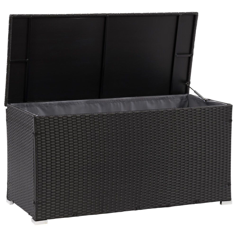 CorLiving Parksville Patio Cushion Box in Black, , large