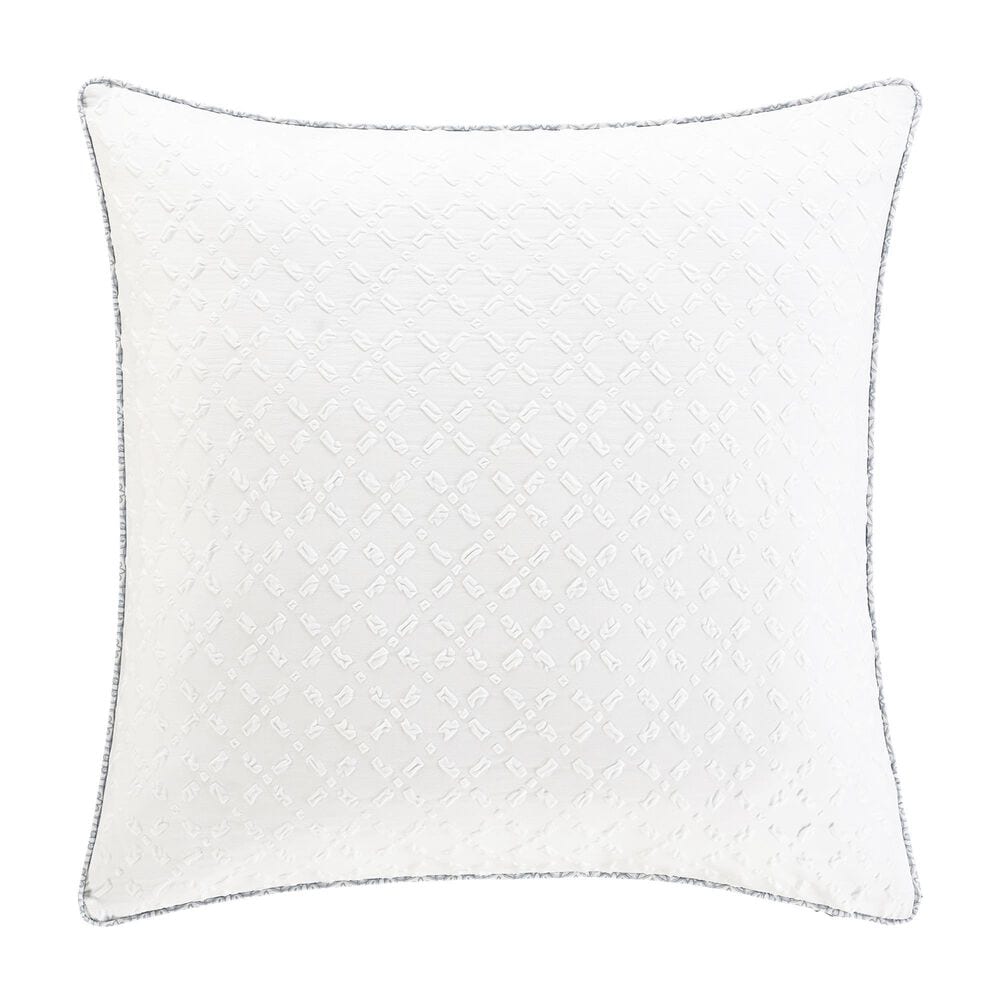 Royal Court Trilogy 26" Square Euro Pillow Sham in Blue, , large
