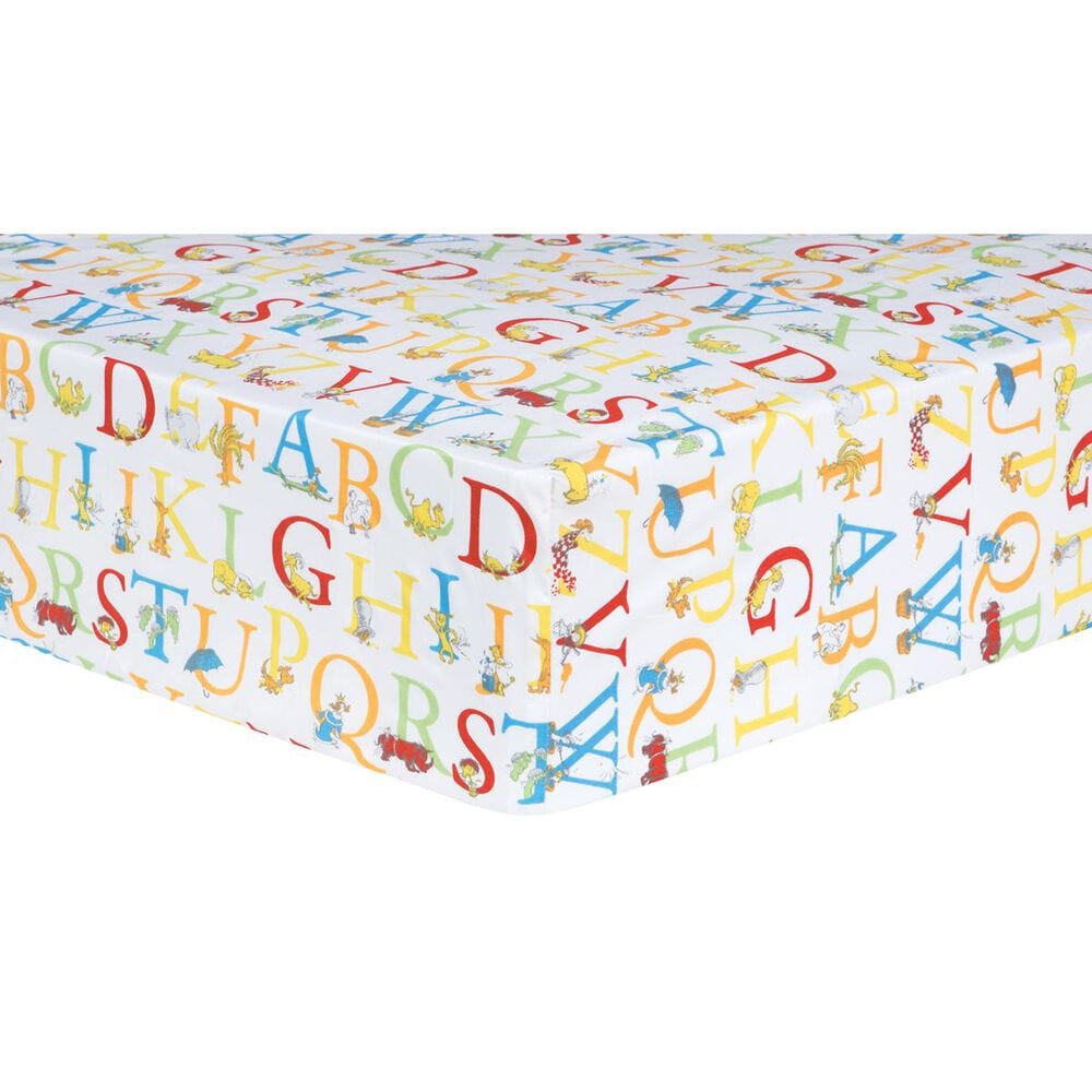 Trend Lab LLC Dr. Seuss ABC Fitted Crib Sheet in Multicolor, , large