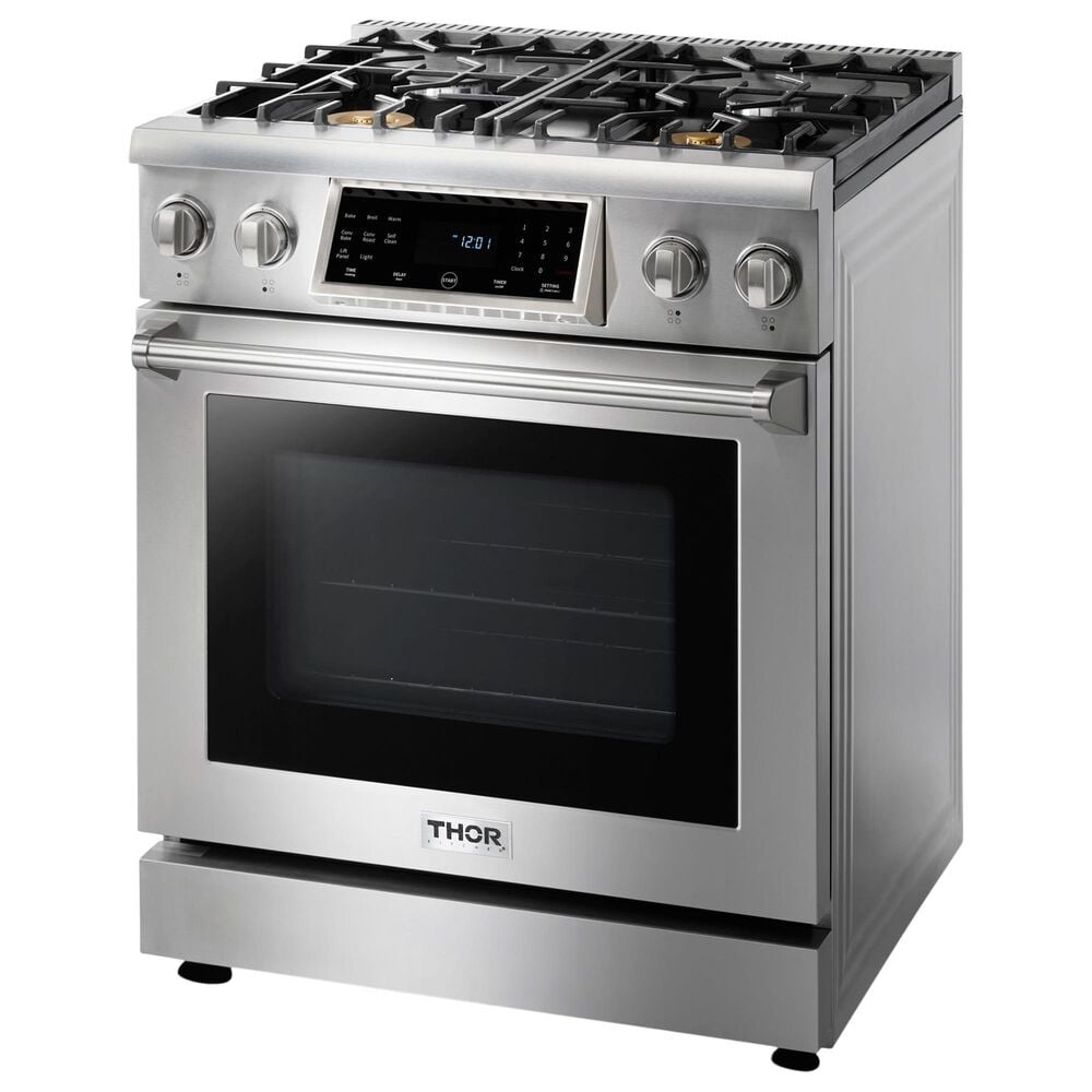 Thor Kitchen 30" Tilt Panel Professional Liquid Propane Range in Stainless Steel, , large