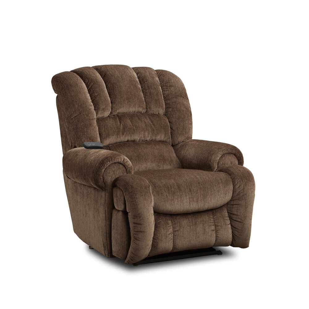 HomeStretch King Comfort Power Recliner in Hondo Driftwood, , large