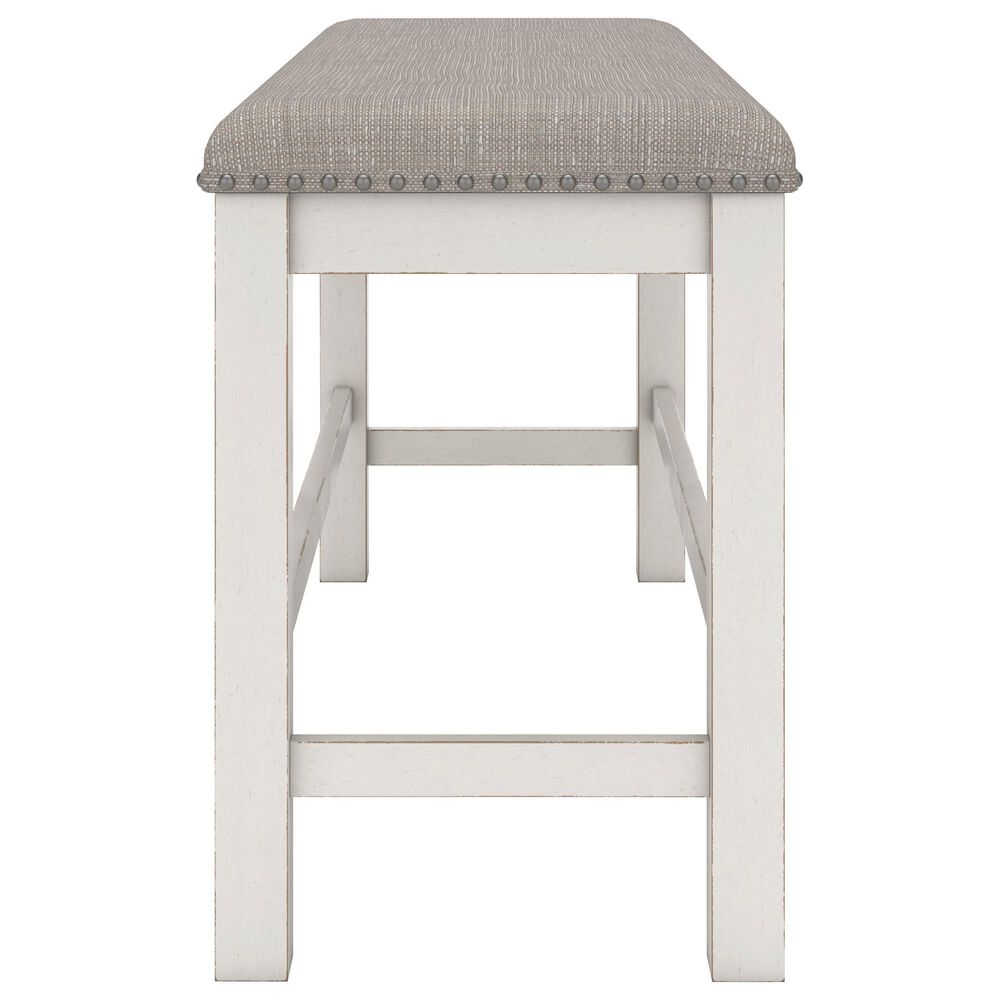 Ashley Robbinsdale 49&quot; Counter Height Bench in Antique White, , large