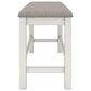 Ashley Robbinsdale 49" Counter Height Bench in Antique White, , large