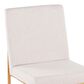 Lumisource Fuji Side Chair with Beige Cushion in Gold (Set of 2), , large