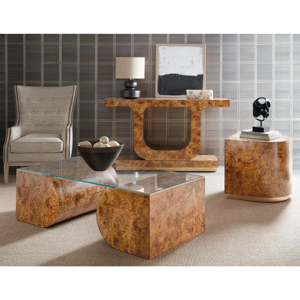 Hooker Furniture MelangeBurlesque End Table in Gold, , large