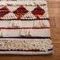 Safavieh Natura NAT657A 2"3" x 8" Ivory and Red Runner, , large