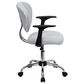 Flash Furniture Contemporary Swivel Task Chair in White, , large