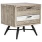 Blue River Bridges 2-Drawer Nightstand in Natural and Gray, , large