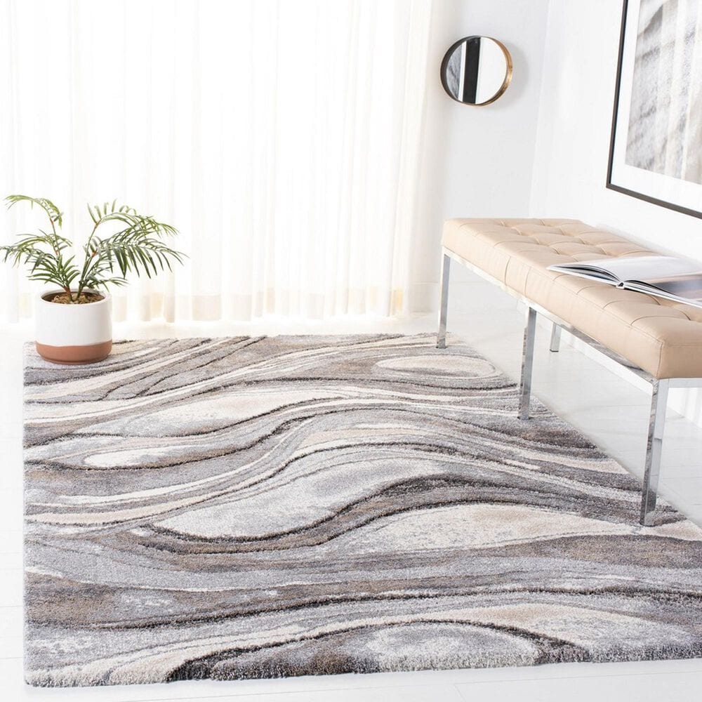 Safavieh Cyrus Shag CYR118G 10&#39; x 14&#39; Grey and Beige Area Rug, , large