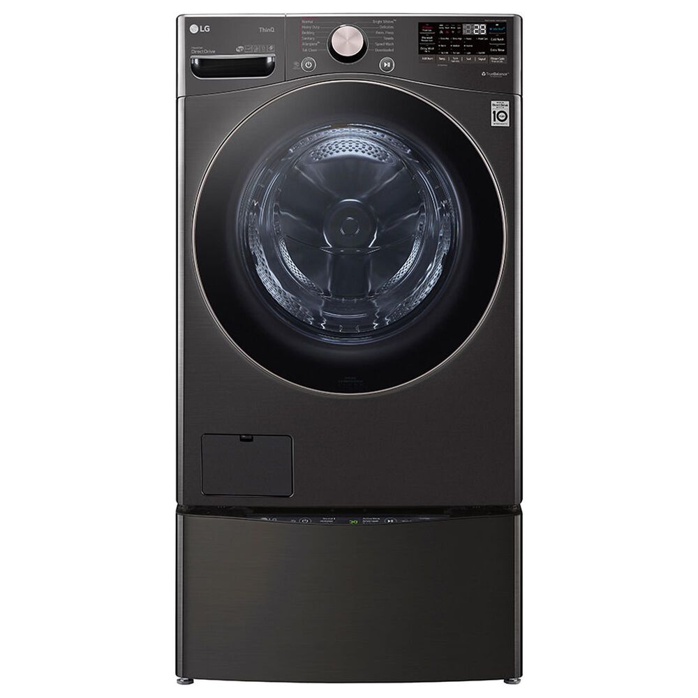 LG 4.5 Cu. Ft. Front Load Washer with TurboWash 360 in Black Steel, , large