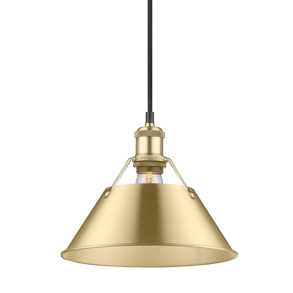 Golden Lighting Orwell 1-Light Medium Pendant in Brushed Champagne Bronze, , large