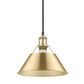 Golden Lighting Orwell 1-Light Medium Pendant in Brushed Champagne Bronze, , large
