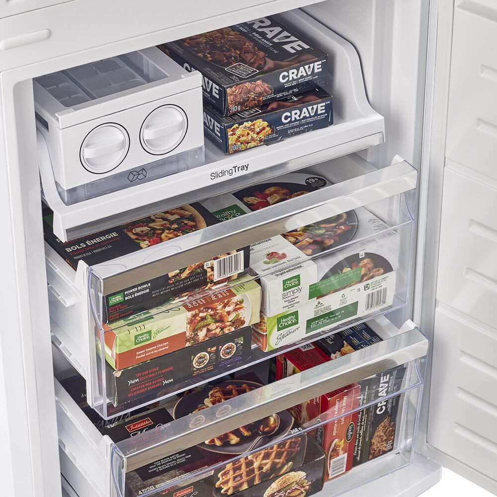 Unique Appliances Classic Retro 12 Cu. Ft. Bottom Freezer Regfrigerator In Marshmallow White, , large