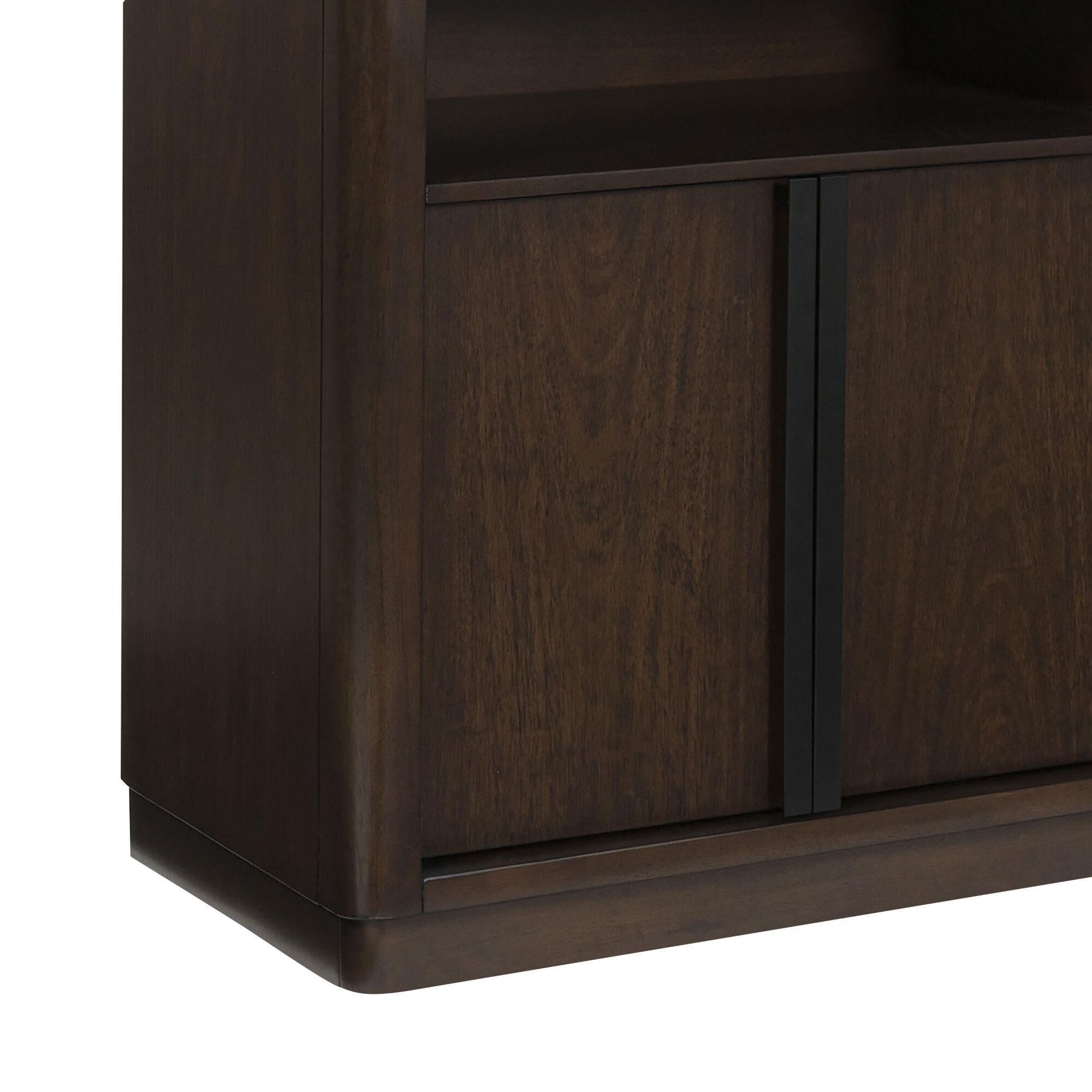Ashley Kendamor Dining Server in Dark Brown and Matte Black