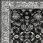 Amer Rugs Alexandria 2" x 6" Black and Ivory Runner, , large