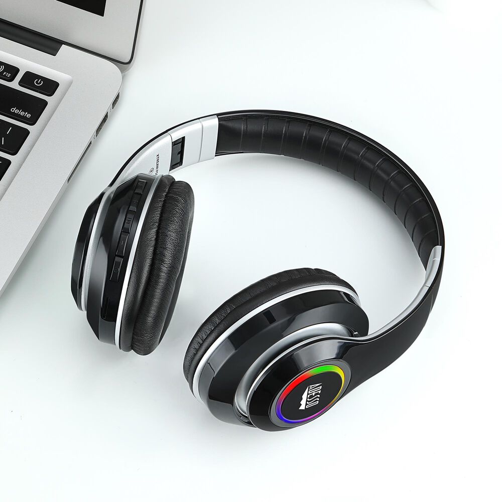 Adesso Stereo Bluetooth Headphone with Built-in Microphone in Black, , large