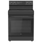 Midea 6.3 Cu. Ft. 4-Element Freestanding Electric Range with Steam Cleaning in Black, , large