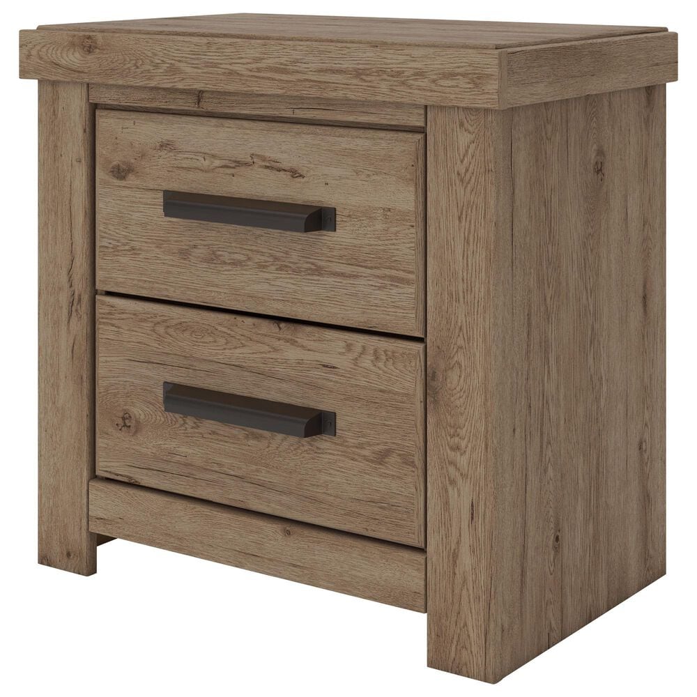 Ashley QUEEN PANEL BED WITH TWO NIGHTSTANDS, , large